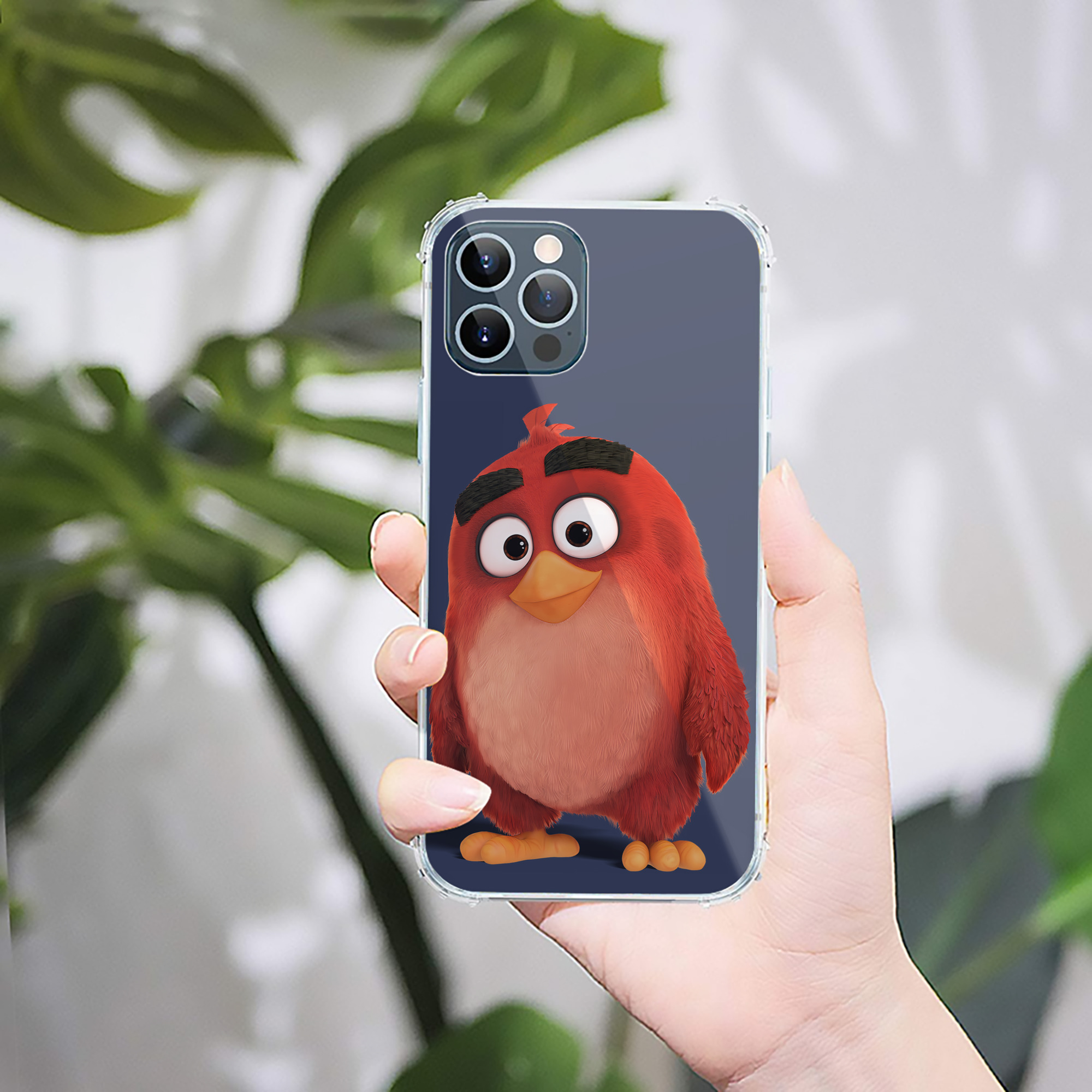 （画像用） Angry Birds アングリーバード 【iPhone 12シリーズ対応】透明スマホケース（クリアソフトケース）